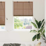 vidaXL Roller Blind with Curtains Brown 60 x 160 cm Bamboo