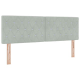 vidaXL Hoofdbord Lichtgrijs 80 cm Fluweel