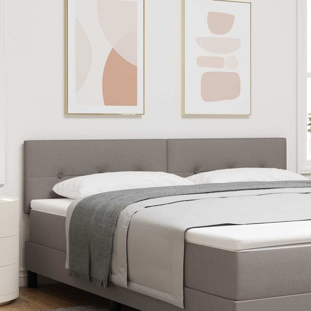 vidaXL Hoogte verstelbaar hoofdbord Lichtgrijs 80 cm Stof