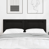 vidaXL LED Hoofdbord Zwart 90 cm Kunstleer