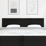 vidaXL LED Hoofdbord Zwart 90 cm Kunstleer