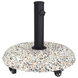 vidaXL Parasolvoet Multikleur Ø 45 x 33 cm Betonkleurig