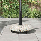 vidaXL Parasolvoet Multikleur Ø 45 x 33 cm Betonkleurig