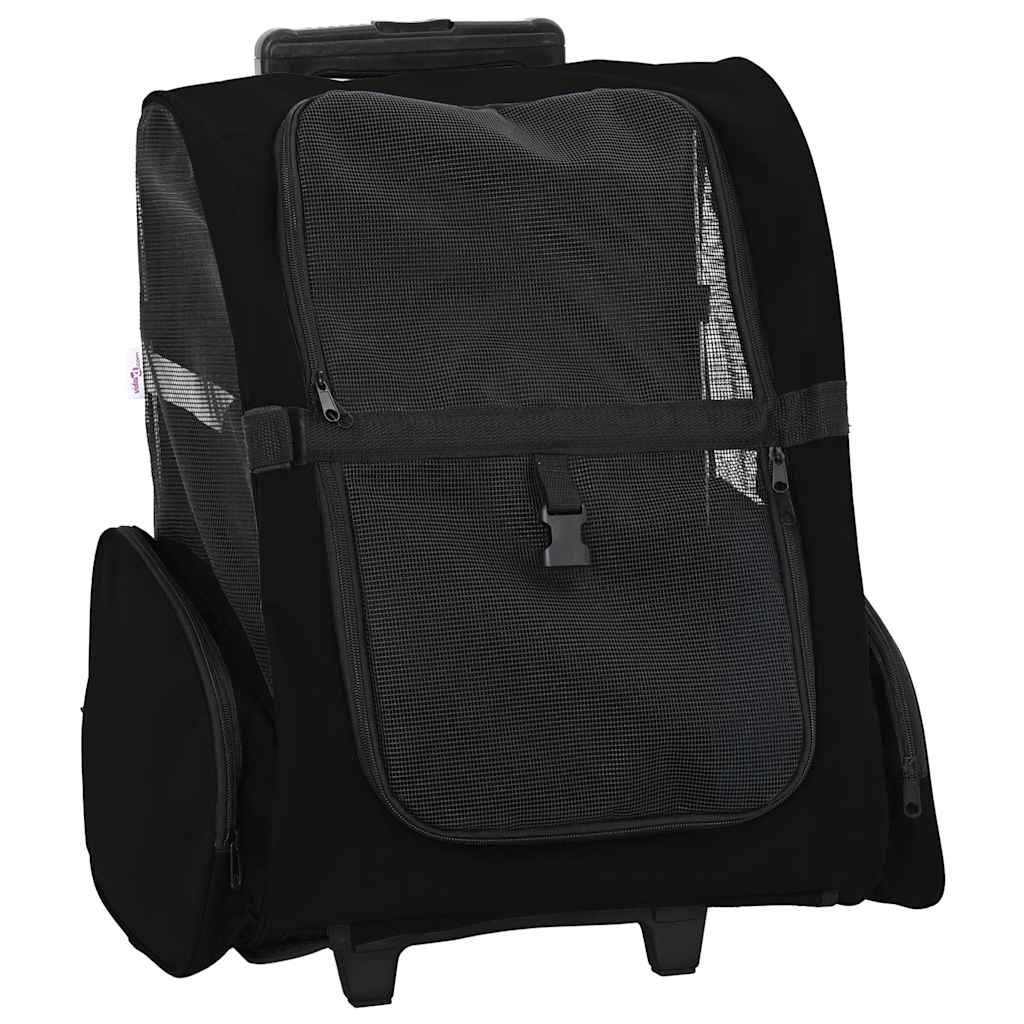 vidaXL Pet Trolley Foldable Beige