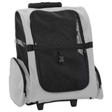 vidaXL Pet Trolley Foldable Beige