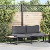 vidaXL Tuin Sofa met kussen Antraciet 200,5 x 70 x 85,5 cm Staal