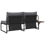 vidaXL Tuin Sofa met kussen Antraciet 200,5 x 70 x 85,5 cm Staal