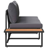 vidaXL Tuin Sofa met kussen Antraciet 200,5 x 70 x 85,5 cm Staal