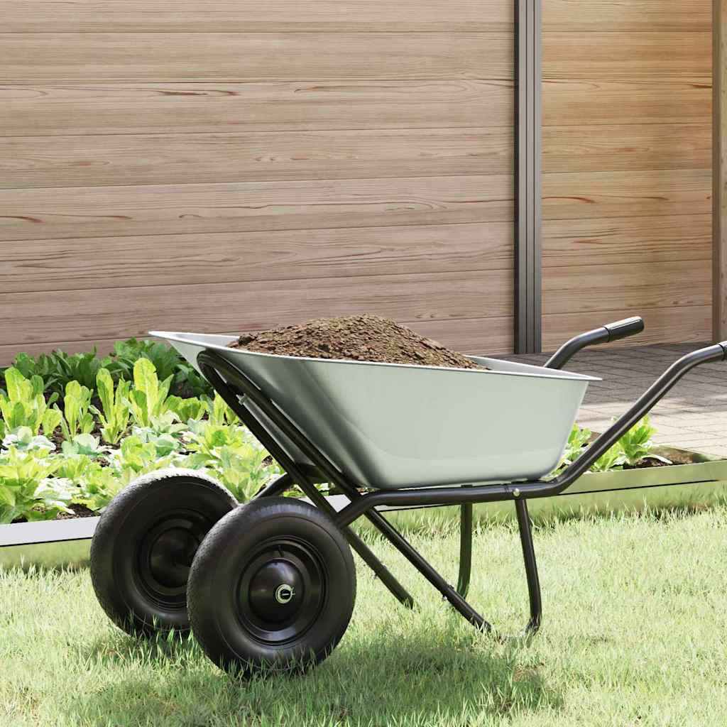 vidaXL Vervangingsblad voor de kruiwagen Zilver 88 x 60 x 32 cm Staal