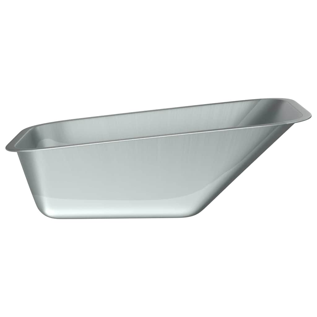 vidaXL Vervangingsblad voor de kruiwagen Zilver 88 x 60 x 32 cm Staal