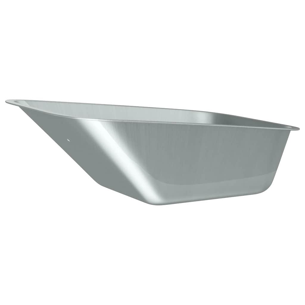 vidaXL Vervangingsblad voor de kruiwagen Zilver 88 x 60 x 32 cm Staal