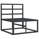 vidaXL Buiten Meubilair Zwart en Anthraciet 70 x 71,5 x 71 cm Metaal