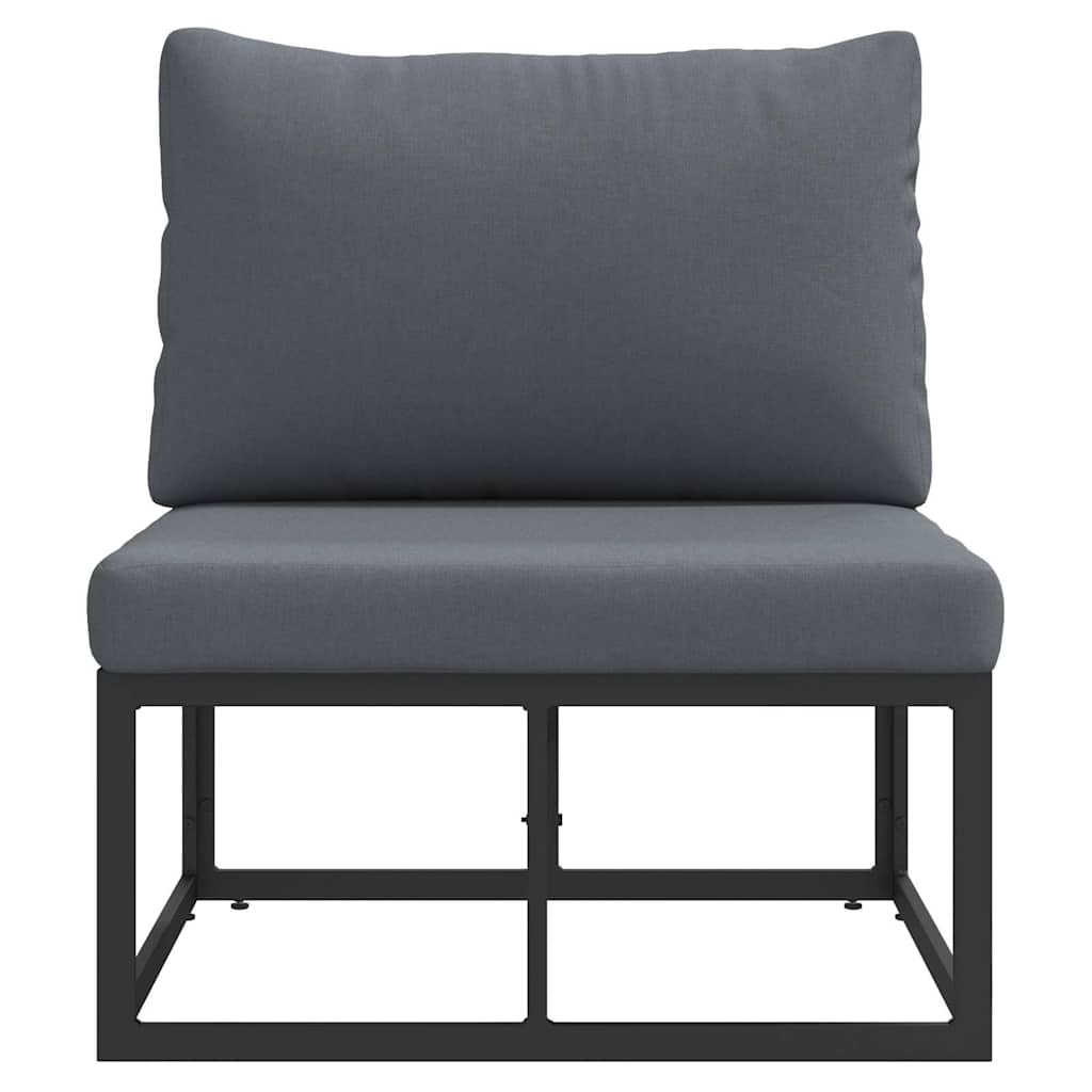vidaXL Buiten Meubilair Zwart en Anthraciet 70 x 71,5 x 71 cm Metaal