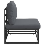 vidaXL Buiten Meubilair Zwart en Anthraciet 70 x 71,5 x 71 cm Metaal