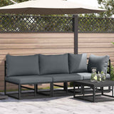 vidaXL Buiten Meubilair Zwart en Anthraciet 70 x 71,5 x 71 cm Metaal