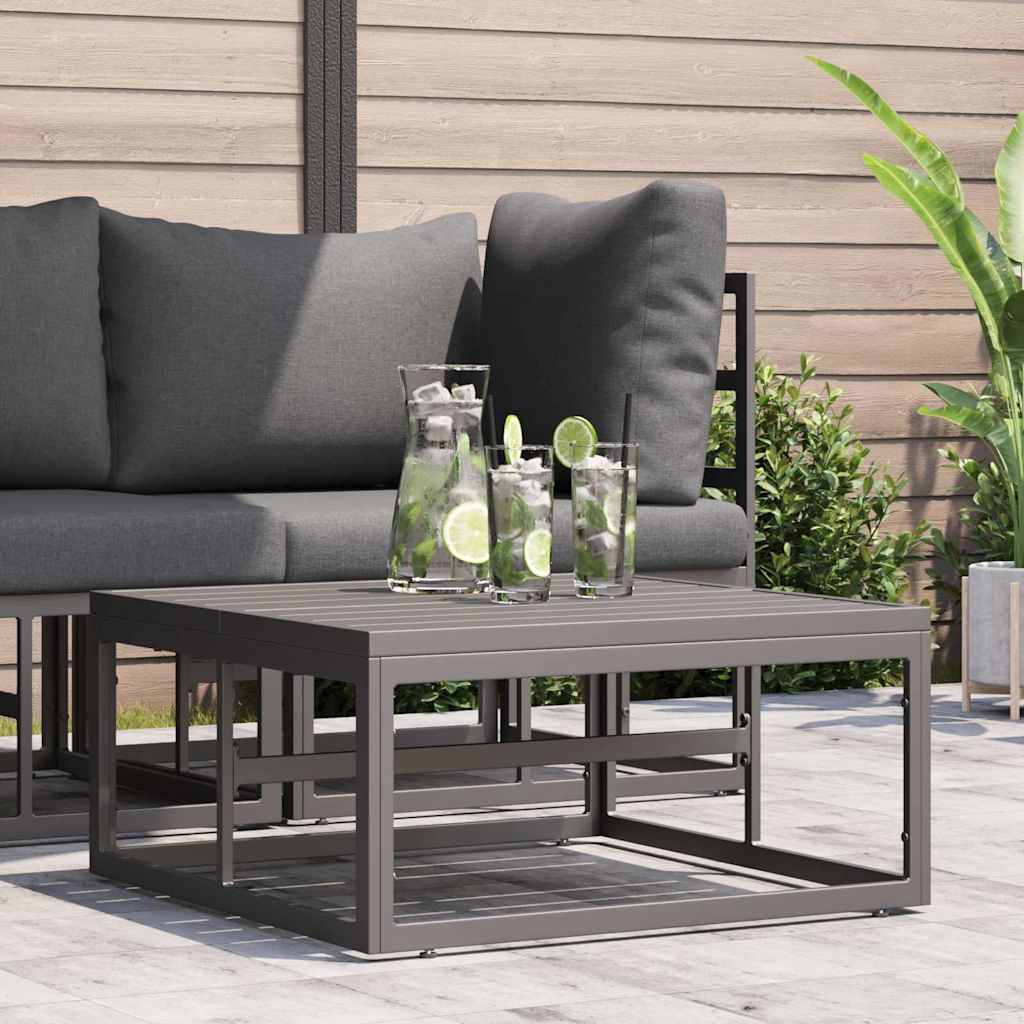 vidaXL Buiten Meubilair Zwart en Anthraciet 70 x 71,5 x 71 cm Metaal