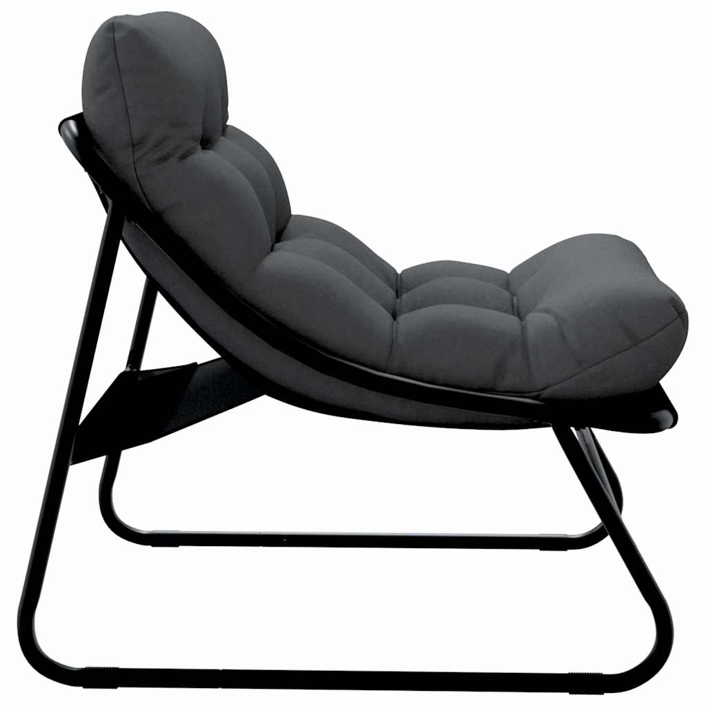 vidaXL Tuinmeubelen 2 pcs Zwart 60,5 x 81 x 71 cm Gepoedercoat staal