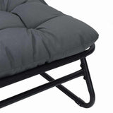 vidaXL Tuinmeubelen 2 pcs Zwart 60,5 x 81 x 71 cm Gepoedercoat staal