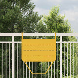 vidaXL Balkontafel 60x40 cm staal zwart