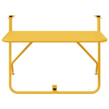 vidaXL Balkontafel 60x40 cm staal zwart