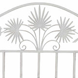 vidaXL Tuinbank Antiek wit 104 x 52,5 x 89 cm Staal