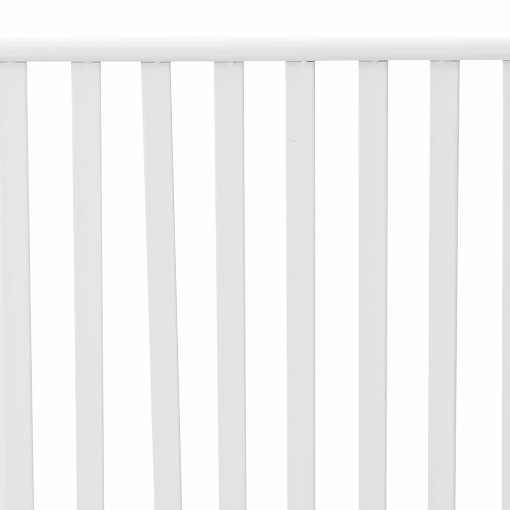 vidaXL Tuinbank Effen Wit 103,5 x 51,5 x 90 cm Staal