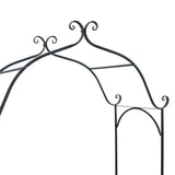 vidaXL Tuinbank Antiek wit 121 x 48 x 200 cm Staal