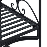 vidaXL Tuinbank Antiek wit 121 x 48 x 200 cm Staal