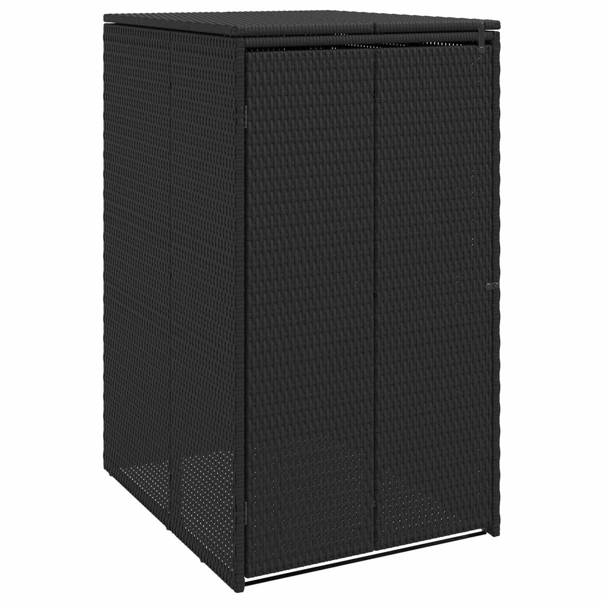vidaXL Waste Bin Box Black 65 x 80 x 115 cm Polyethylene