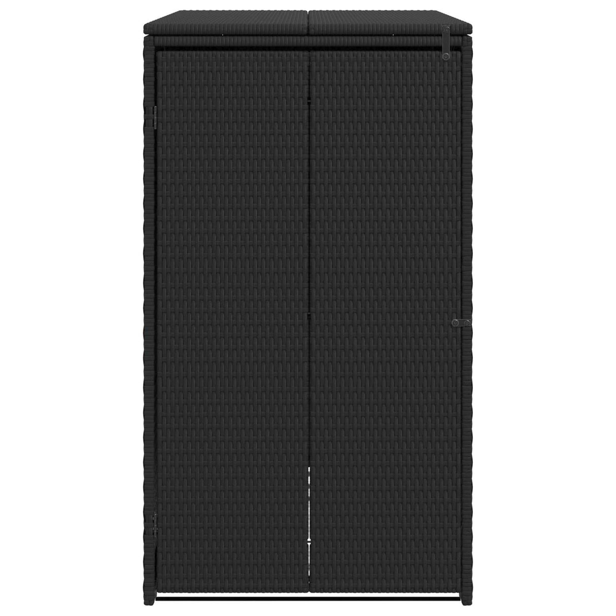 vidaXL Waste Bin Box Black 65 x 80 x 115 cm Polyethylene