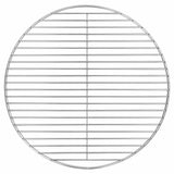 vidaXL Barbecuerooster rond Ø34,5 cm 304 roestvrij staal