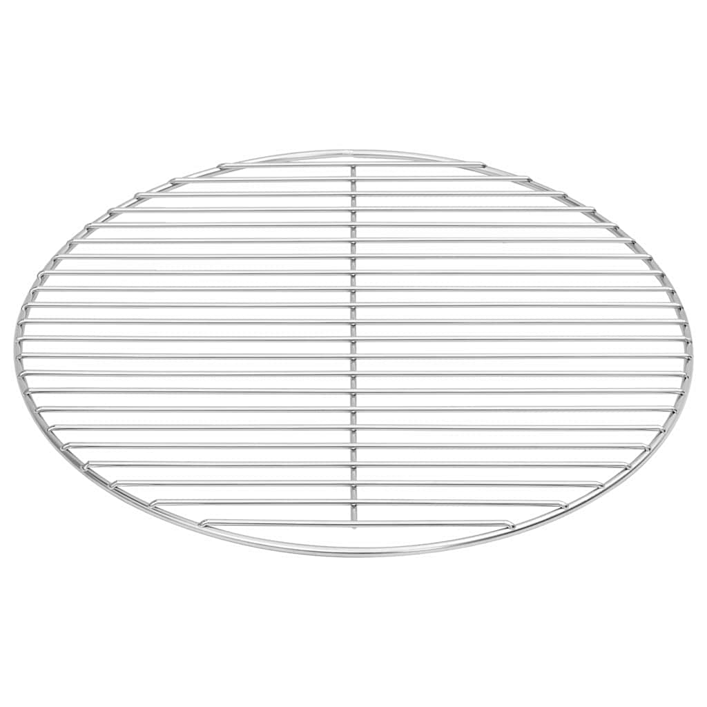vidaXL Barbecuerooster rond Ø34,5 cm 304 roestvrij staal