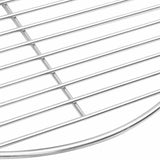 vidaXL Barbecuerooster rond Ø34,5 cm 304 roestvrij staal