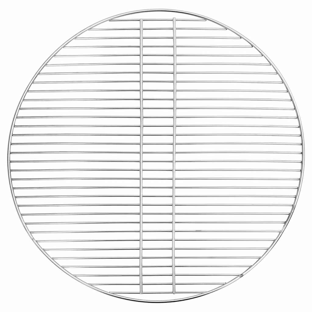 vidaXL Barbecuerooster rond Ø34,5 cm 304 roestvrij staal