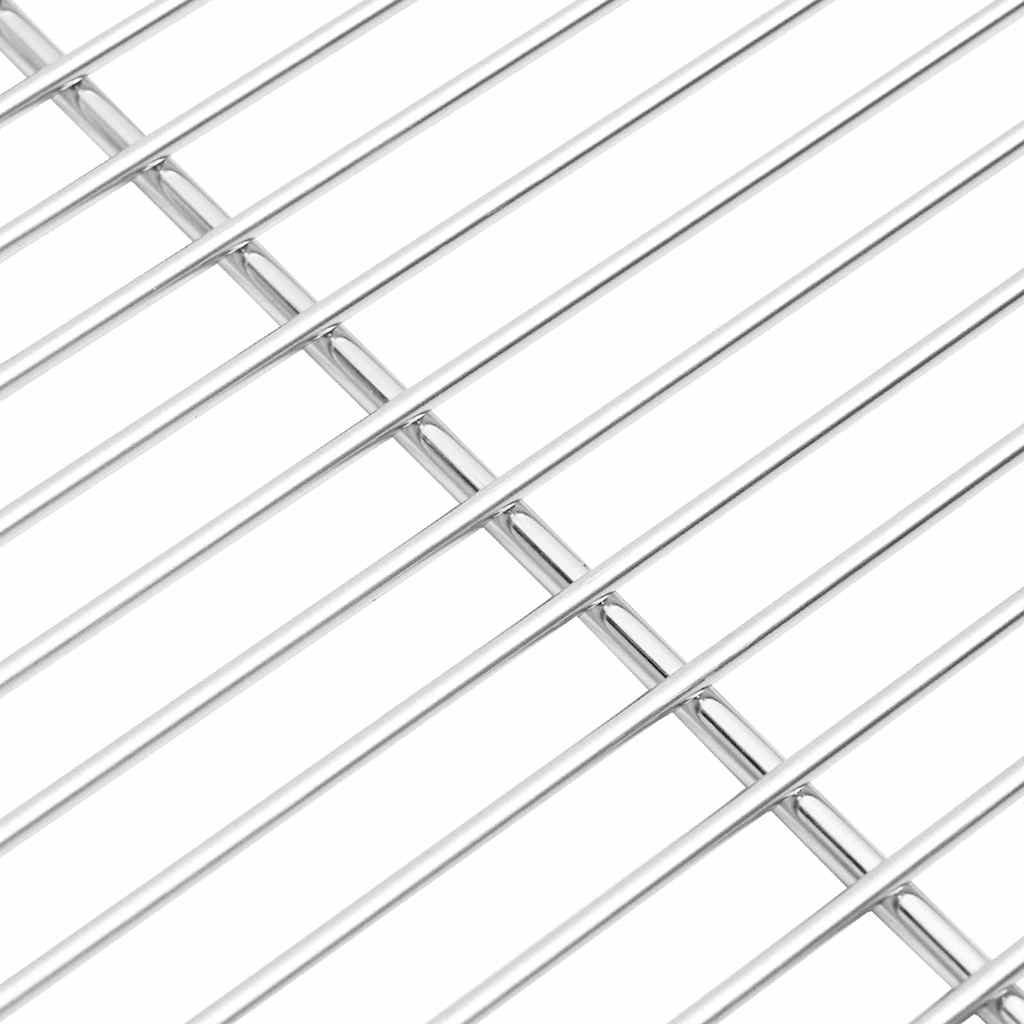 vidaXL Grillrooster Zilver 40 x 30 cm Roestvrij staal