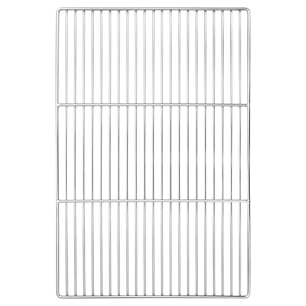 vidaXL Grillrooster Zilver 40 x 30 cm Roestvrij staal