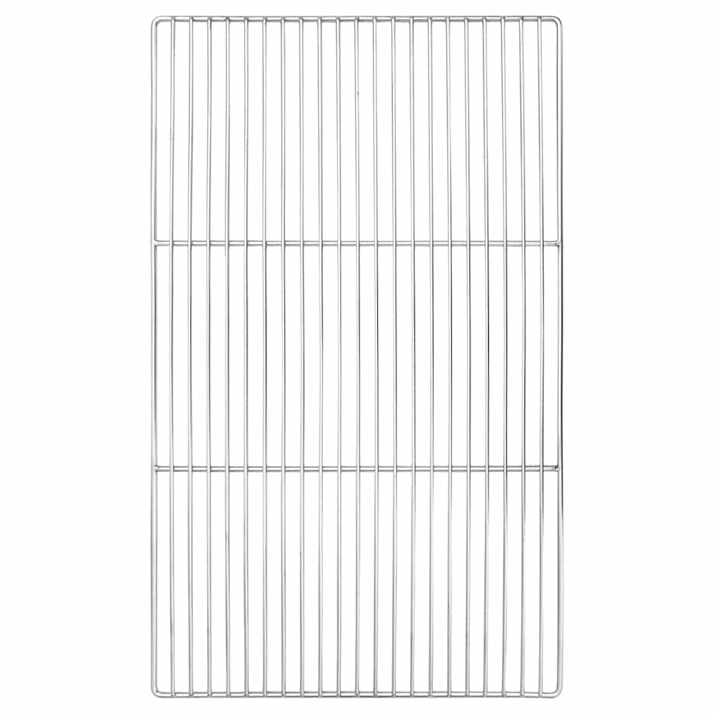 vidaXL Grillrooster Zilver 40 x 30 cm Roestvrij staal