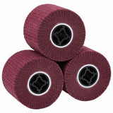 vidaXL Schuurrollers 3 pcs Rood 12 x 12 x 10 cm Synthetische vezel