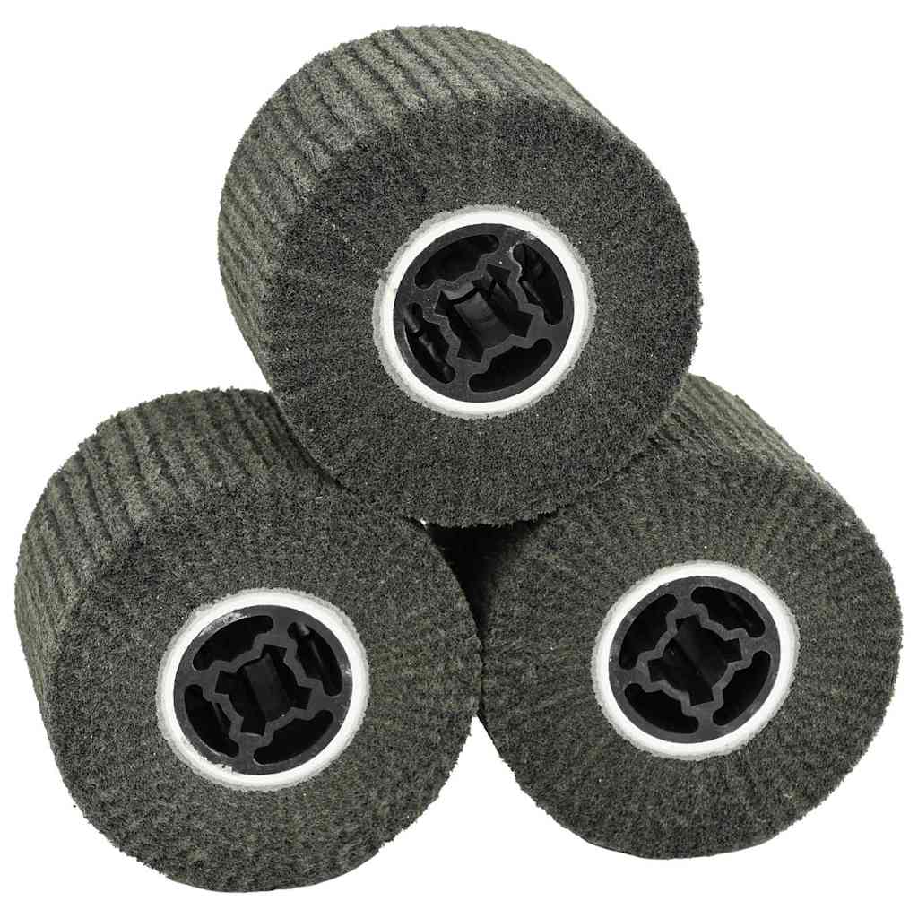 vidaXL Schuurrollers 3 pcs Rood 12 x 12 x 10 cm Synthetische vezel