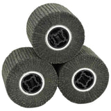 vidaXL Schuurrollers 3 pcs Rood 12 x 12 x 10 cm Synthetische vezel