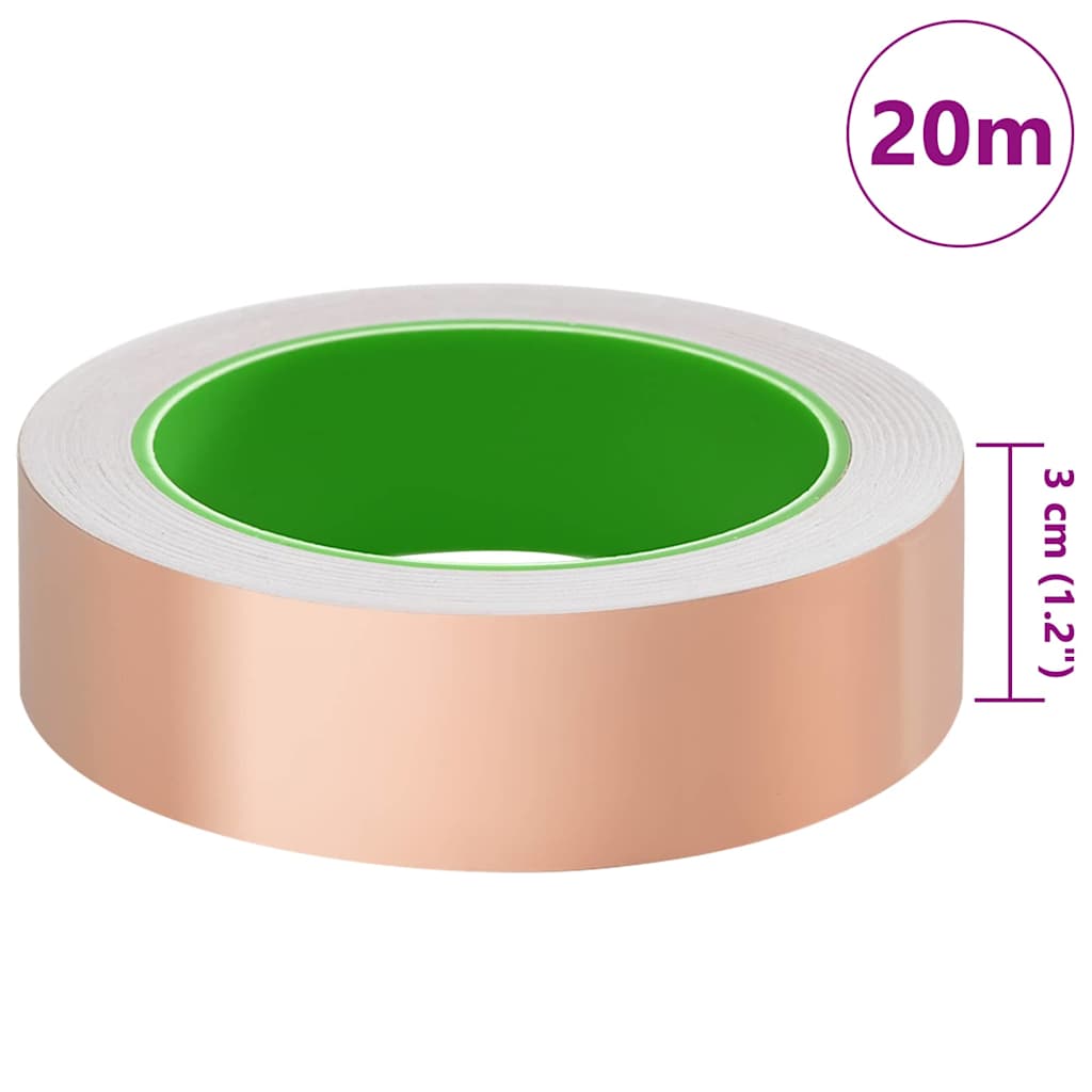 vidaXL Kopertape Koper 2000 x 3 cm Koper