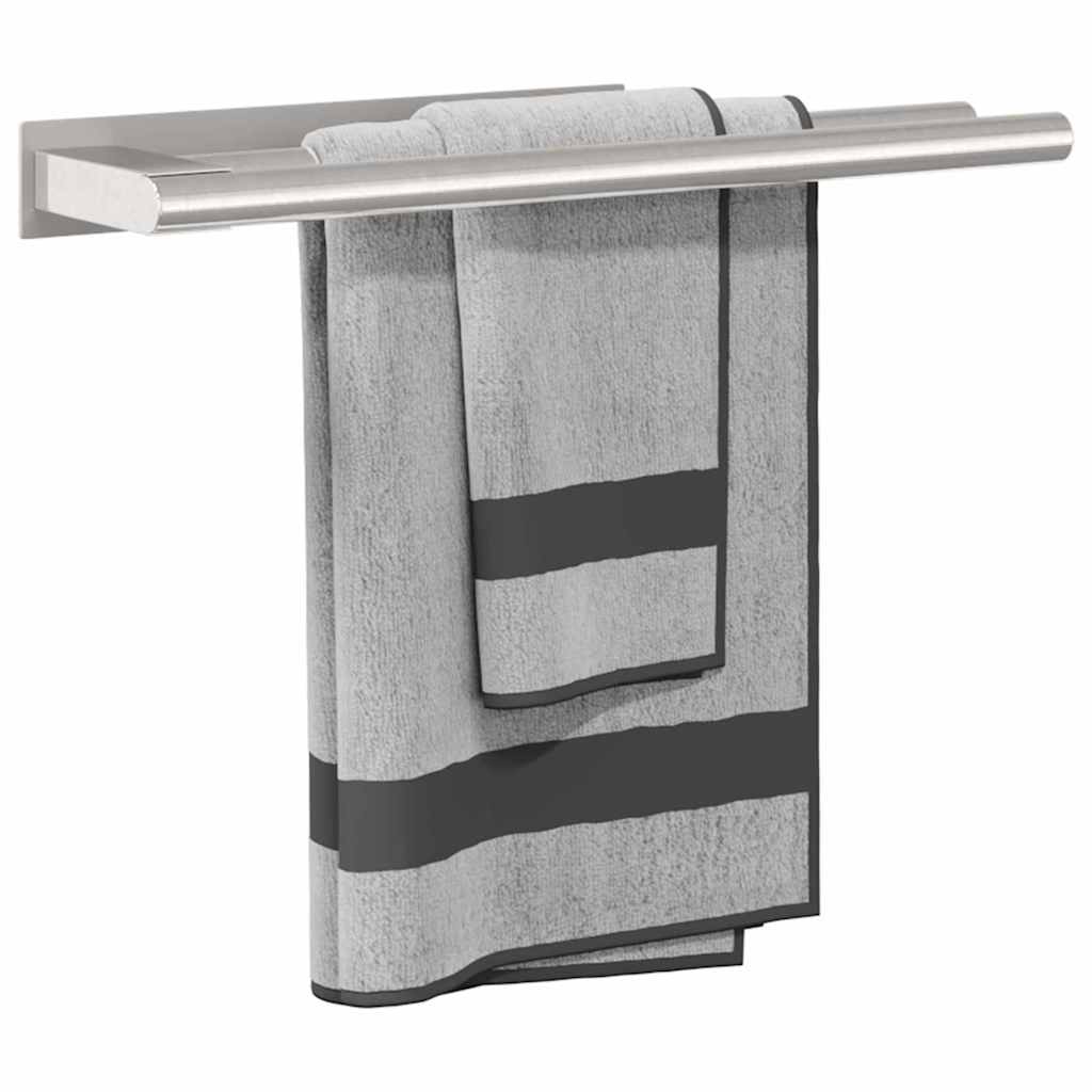 vidaXL Towel Rack Silver 40 x 9 x 4 cm Stainless Steel