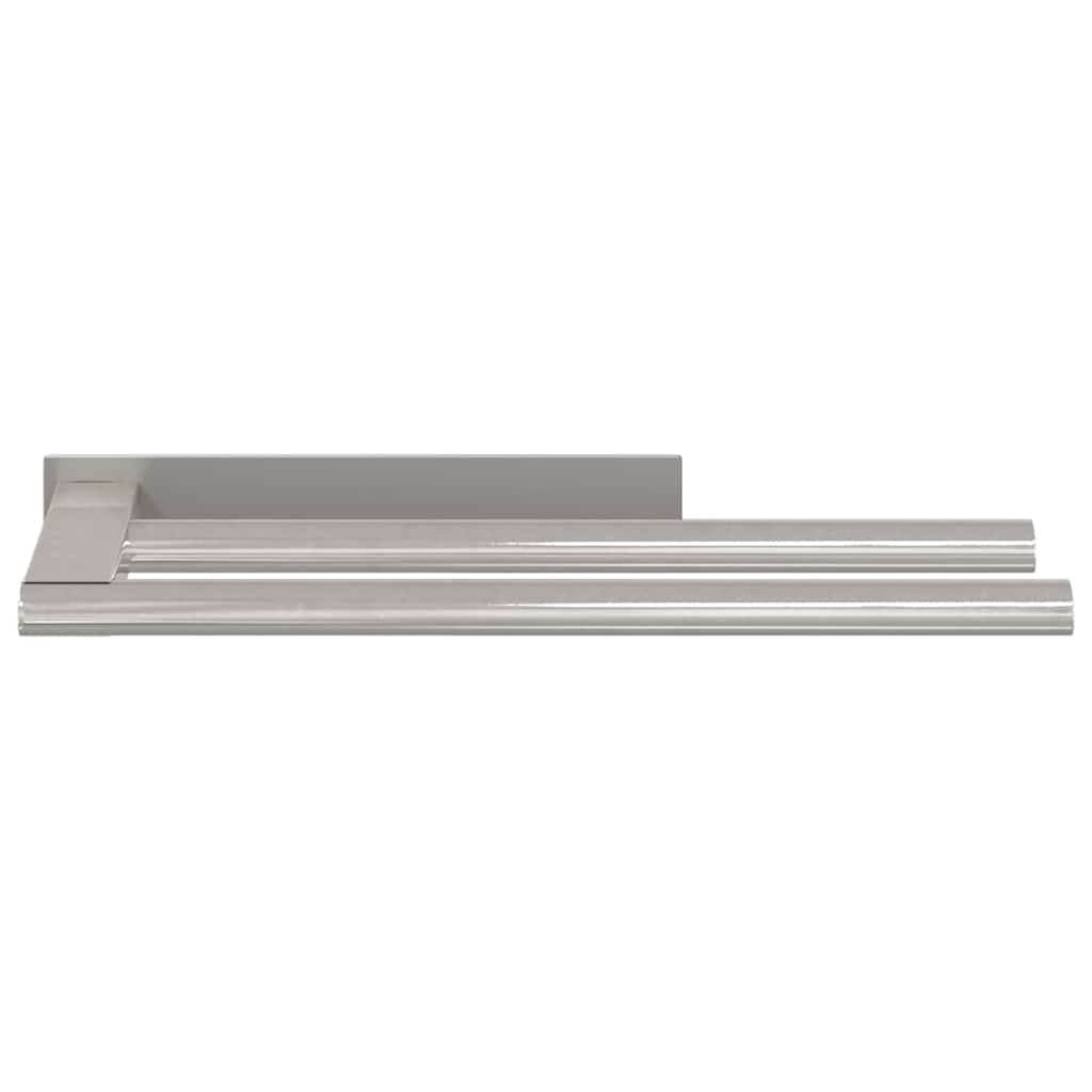 vidaXL Towel Rack Silver 40 x 9 x 4 cm Stainless Steel