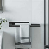vidaXL Towel Rack Silver 40 x 9 x 4 cm Stainless Steel