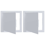 vidaXL Toegangspanelen 2 pcs Wit 15 x 15 cm ABS Kunststof