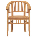 vidaXL Chair 2 pcs Brown 63 x 58 x 89 cm Solid Teak Wood