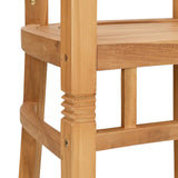 vidaXL Chair 2 pcs Brown 63 x 58 x 89 cm Solid Teak Wood