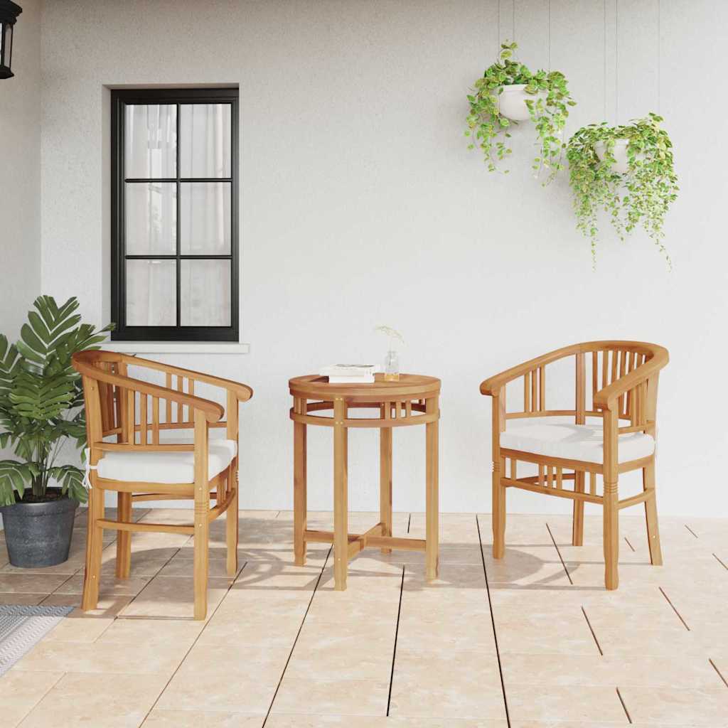 vidaXL Chair 2 pcs Brown 63 x 58 x 89 cm Solid Teak Wood