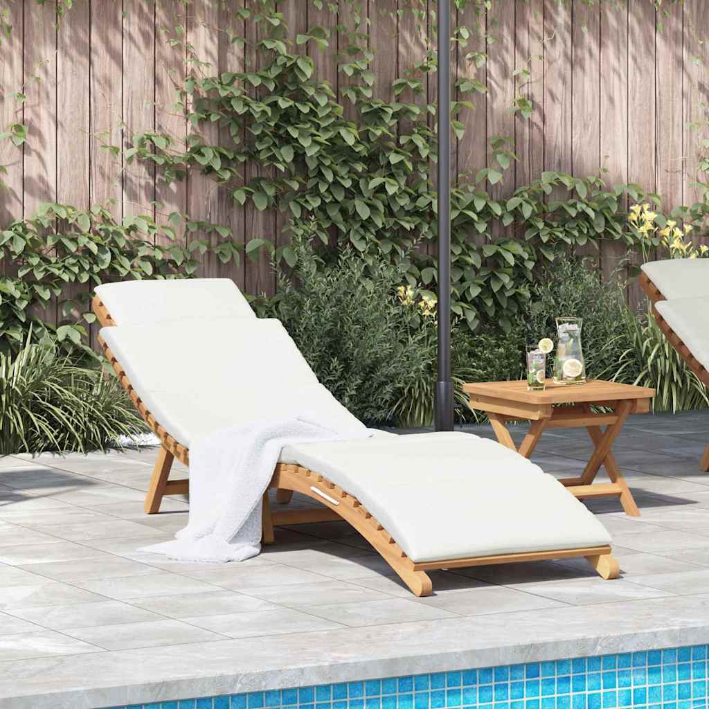 vidaXL Tuin ligstoel Bruin 198 x 55 x 58,5 cm Massief Teakhout
