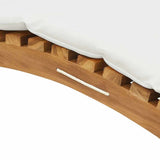 vidaXL Tuin ligstoel Bruin 198 x 55 x 58,5 cm Massief Teakhout